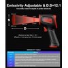 Infrared-Thermometer-Gun-Heat-Temperature-Gun -58°F ~932°F-Auto Off Digital Laser Thermometer Gun for Cooking, Pizza Oven, Grill, Large Display IR Thermometer Temp Gun with Adjustable Emissivity