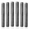6Pcs Carbon Fiber Cutting Comb Haircutting Combs Professional Heat Resistant Comb, Barber Comb Hair Stylist All Purpose Combs Medium and Fine Tooth for Man and Woman Clipper Cuts, Home Salon