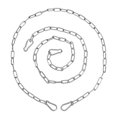 Utoolmart 2 Pack Gate Chain Lock for Outdoor Fence with Spring Hooks, 5/32 x 42 Inch Stainless Steel Chains, Easy to Open and Close Safety Gate Chain Link for Barn Chain, Livestock Gate, Ranch