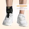 Tenbon Ankle Support Drop Foot Brace Orthosis - Comfort Cushioned Adjustable Wrap Compression For Improved Walking Gait, Prevents Cramps Ankle Sprains (Black)