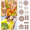 Brown Henna Temporary Tattoo Semi Permanent Fake Tattoos Mandala Flowers Lace Tattoo Stickers Waterproof Tattoo Markers Wedding Party Festival Tattoos Decorations Face Body Tattoo Supplies Set 6PCS