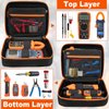 Carrying Case Compatible with Klein ET310/CL800/Breaker Finders & Fluke 323 - Electrician Tool Bag & Multimeter Case w/6Adj Straps & Mesh Pockets for Clamp Meters, GFCI/Voltage Testers (Bag Only)