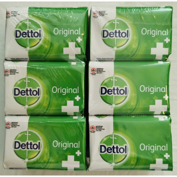 Dettol Original Antibacterial Soap, 3.5 Ounce/100 gr (Pack of 6)