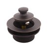 Lift and Turn Bath Drain Plug Kit with Two-Hole Overflow Faceplate, Oil Rubbed Bronze