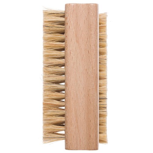 Redecker Natural Pig Bristle Nail Brush with Untreated Beechwood Handle, 3-3/4-Inches