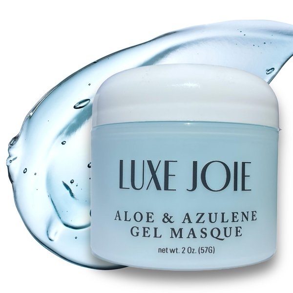 Aloe & Azulene Gel Masque Hydrating & Soothing Facial Mask Hyaluronic Acid Lavender Green Tea Men Womens