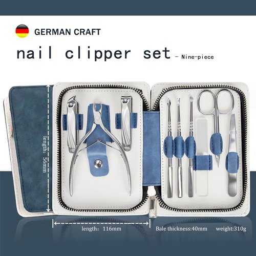 Manicure Set Manicure Kit and Pedicure Kit Nail Clipper Set for Women and Mens Travel Nail kit Finger Nail Clippers Adult mens nail grooming kit