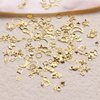 Gold Nail Art Glitter Nail Sequins Star Moon Butterfly Nail Design for Acrylic nail Nail Art Decoration Supplies for Women Girls Manicure Tip (gold)