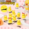 Croknit 12 Pcs Bowknot Yellow Duck Hairpin Set Summer Duck Hair Clips for Adults and Children Kawaii Cartoon Duck Hair Accessories for School Home Party Props