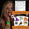 JCFIRE Halloween Temporary Tattoos for Kids, Halloween Party Favors, 102 Glow in Dark Halloween Tattoos Birthday Party Decorations Supplies Halloween Goodie Bag Fillers Activities Games Accessories