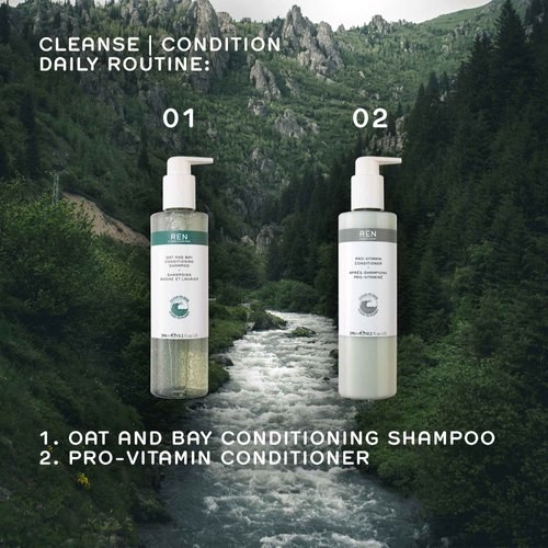 REN Clean Skincare - Pro-Vitamin Hair Conditioner – Hydrating Silicone-Free Conditioner, Cruelty-Free & Vegan