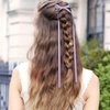 Bow Hair Clips,2 PCS Purple Hair Bows Tassel Hair Ribbons,Long Hair Bow Satin Hair Clip Ribbon Accessories for Women Valentine's Day (Purple)