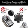 UPTARD 7D Blade Replacement Heads, Shaver Replacement Blades, Head Shavers for Bald Men, Shaver Head Replacement, Stainless Steel Rotary Blades for Electric Head Razor