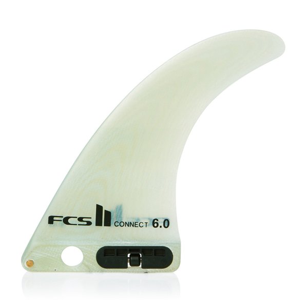 FCS II Connect Performance Glass Longboard Fin 6 inch Clear