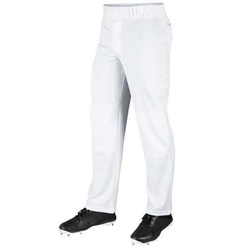 CHAMPRO Men's Standard MVP Ob Open Bottom Loose-fit Baseball Pants, White, Medium