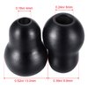 Replacement Stethoscope Ear Tips Earpieces Universal Soft Silicone Ear Plugs Earbuds Snap Tight Soft Sealing Ear Tips (Black, 24 Pieces)