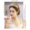 TOBATOBA Rhinestone Gold Crown for Women Gold Tiara Birthday Queen Crown Wedding Tiara for Women Crystal Tiaras and Crowns Royal Princess Quinceanera Headpiece for Prom Pageant Bride Halloween Cosplay