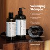 COMMON GROUND Volumizing Natural Shampoo, Paraben and Cruelty Free, Organic, Vegan, Plant-Based, Botanical Scent, Avocado Oil, pH5.5, Healthy Scalp, Shine, Color Safe for Men, Women