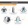 FOVERA New Posture Corrector Back Brace for Men and Women - Fully Adjustable Straightener for Mid, Upper Spine Support- Neck, Shoulder, Clavicle and Back Pain Relief-Breathable Neoprene (1 PCS)