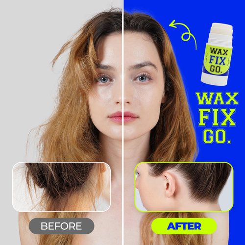 WAX FIX GO Edgy Master Edge Control Hair Wax Stick for Hair Styling | Pomade Stick Hair Balm for Flyaways Extra Hold Bed Head Hair Stick for All Hair Types | 2.7 oz