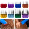 JRSHOME 8 Pcs Professional Colorful Hair Clipper Combs Guards Cutting Guides Fits for Most Wahl Replacement Guards Set, 1/8 Inch to 1 Inch(3-25mm)
