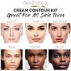 Aesthetica Cosmetics Cream Contour and Highlighting Makeup Kit - Contouring Foundation/Concealer Palette - Vegan & Cruelty Free - Step-by-Step Instructions Included
