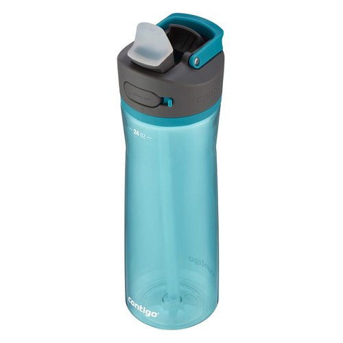 Contigo Ashland 2.0 Leak-Proof, Dishwasher Safe Water Bottle with Lid Lock & Angled Straw, Interchangeable Lid, 24oz - Juniper