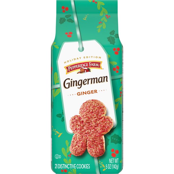 Pepperidge Farm Gingerman Cookies, 21 Ginger Cookies, 5 oz. Bag