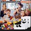 Whaline Halloween Party Favors 227Pcs Halloween Paper Treat Bags Stuffed Toys Bulk Non-Candy Goodie Bag Fillers for Trick or Treat Classroom Party Supplies
