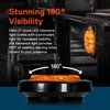 TRUE MODS 8pc 2" 12V Amber Round LED Clearance Side Marker Lights [DOT FMVSS 108] [SAE P2] [Reflector Lens] [Grommet & Plugs] [Flush-Mount] [Waterproof IP67] Rear Lamp for Boat Trailer Semi Truck RV