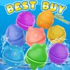 GEMRUN Reusable Water Balloons Bomb Instant Self Sealing Water Ball Quick Fill For Kids Adults Party Game Silicone Outdoor Activities Water Games Toy Summer Fun Party Supplies Multicolors (Green)