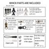 Meikeer 252 Pieces Zipper Repair Kit Replacement Zipper, Zipper Pulls, Installation Tools for Bags Tents Luggage Sleeping Bag Jacket Outdoor