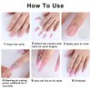 24Pcs Medium Press on Nails Almond Fake Nails Punk Cartoon Anime Design Black White Full Cover Acrylic False Nails Glue on Nails Gothic Glossy Reusable Design Acrylic Nails for Women Manicure Tips