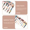 Beaupretty 2PCS Tortoise Wide Comb Hair Detangling Comb Celluloid Acetate French Hair Comb Wide Teeth Pocket Comb Detangler Styling Comb