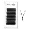 KOLYBEL YY Eyelashes Extension Lashes Y Shaped 0.07mm D Curl 8-15mm Mixed Tray Lash Extension Easy Premade Fans 2D Soft Matte Black Volume Lashes Supply(YY,0.07-D-8-15mm)