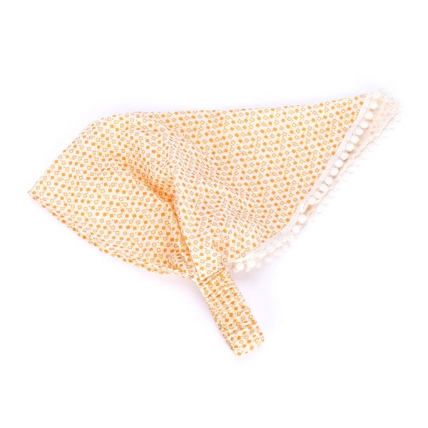 Peppercorn Kids Little Girls Bandana Head Scarf Headband - Orange (Age 3-8Y)