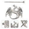 FOMIYES Hair Clip with Stick Viking Hair Clips Metal Hair Slide Clip Hairpins Hair Accessories for Women Girls Dragon