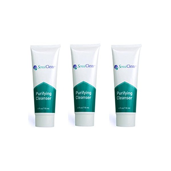 3 SensiClear Purifying Cleanser Tubes Acne Treatment Cream Cleanser Tubes Creams