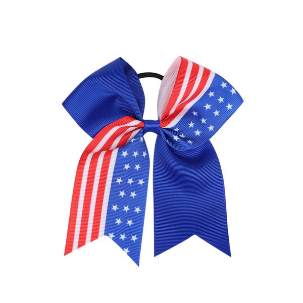 Baby Girl's American flag hair bow,Hair Accessories for 4th of July(F9-7)