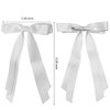 Bmobuo Hair Bows for Women Hair Ribbon for Girls Soft Satin Ribbon for Hair Double Layers Clips Pink Ribbon Coquette Hair Bows Pink Bows White Black Hair Bows