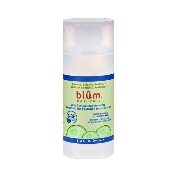 Blum Naturals Daily Eye Makeup Remover, Cucumber, 5.41 Fluid Ounce