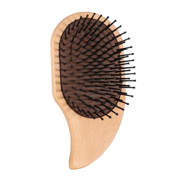 Natural Multifunctional Wooden Bamboo Hair Brush for Men Women,Hair Brush Made of Nylon Bristles,Brush Comb Handle with Guasha Function and Massage Scalp,Hair Brush Make Thin Long Curly Hair Health