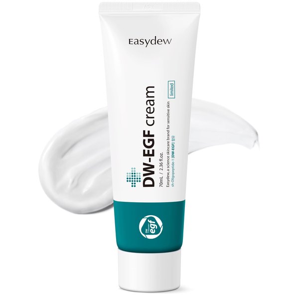EASYDEW DW-EGF Cream Limited 2.4 oz - Anti-Aging Moisturizer with Human Epidermal Growth Factor & Hyaluronic Acid Collagen to Rejuvenate & Regenerate Cells, Softer Skin, Light weight Refreshing Cream