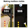 2 inch Mailbox Numbers for Outside, 50 PCS Reflective Number Stickers with Sticky Tab for Easy Backing Separation, Pre-cut for Effortless Align, Strong Self Adhesive Vinyl Address Numbers