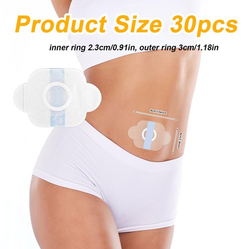 30pcs Castor Oil Pack Wrap, Anti Leakage Organic Patches Self Adhesive Castor Oil Belly Button Pad Sticker Cover for Shoulders Navel Joints Ideal Gift for Home Travel