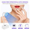 LED Mini UV Nail Lamp with Auto Sensor, Gel Nail Quick Dry Gooseneck UV Light for Nails, 27W Rechargeable Flash Cure Lamp 360° Adjustable Nail Dryer with 2 Timers, Home DIY and Salon Nail Decoration