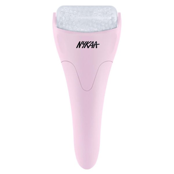 Nykaa Naturals Ice Roller Massage for Face Toning - Reduces Clogged Pores - Improves Absorption - Releases Neck Stiffness - Pink - 1 pc