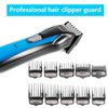 Latest Upgraded Professional Hair Clipper Guards Guides 10 Pcs Coded Cutting Guides #3170-400- 1/16” to 1” Fits for Wahl Clippers, For Balding Corded 08110/ Magic Clip Cordless 08148 (Black-10 pcs)