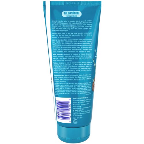 Freeman Feeling Beautiful Dead Sea Minerals Clay Mask, 6-Ounce, 2 Count