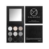 MAKI YIKA Black Grey Smoky Eyeshadow Palette, Matte Black White Gray Silver High Pigmented Smokey Eye Shadow, 9 Colors Long Lasting Shimmer Powder Makeup Palette For Goth Look (Black)